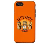 Let's Party Tiki Statue de Dessin animé pour Ceux Qui Aiment Tikis Coque pour iPhone SE (2020) / 7/8
