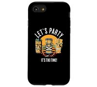 Let's Party Tiki Statue de Dessin animé pour Ceux Qui Aiment Tikis Coque pour iPhone SE (2020) / 7/8