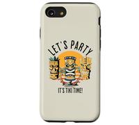 Let's Party Tiki Statue de Dessin animé pour Ceux Qui Aiment Tikis Coque pour iPhone SE (2020) / 7/8