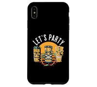 Let's Party Tiki Statue Dessins animés pour Ceux Qui Aiment Les Tikis Coque pour iPhone XS Max
