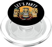 Let's Party Tiki Statue Dessins animés pour Ceux Qui Aiment Les Tikis PopSockets PopGrip pour MagSafe