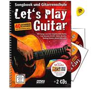 Let's Play Guitar Volume 1 avec 2 CD, codes QR et Dunlop Plek - Songbook et école de guitare : apprentissage de la guitare avec 40 classiques - Verlag Hage - EH3757 9783866261587