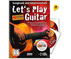 Let's Play Guitar Volume 1 avec 2 CD, codes QR et Dunlop Plek - Songbook et école de guitare : apprentissage de la guitare avec 40 classiques - Verlag Hage - EH3757 9783866261587