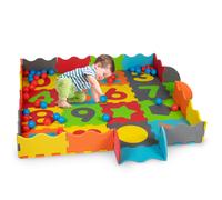 Let's Play Set de Jeu 3 en 1 : Tapis de Jeu, Puzzle et Piscine à balles - Caoutc