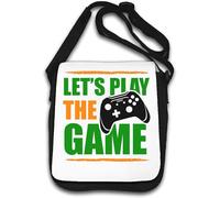 Let's Play The Game Controller Sac à bandoulière graphique Blanc