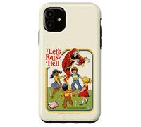 Lets Raise Hell Demon Retro Vintage Funny Adult Humor Coque pour iPhone 11