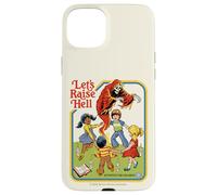 Lets Raise Hell Demon Retro Vintage Funny Adult Humor Coque pour iPhone 15 Plus