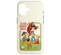 Lets Raise Hell Demon Retro Vintage Funny Adult Humor Coque pour iPhone 16