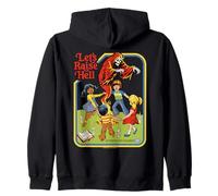 Lets Raise Hell Demon Retro Vintage Funny Adult Humor Sweat à Capuche