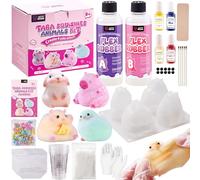 LET'S RESIN Kit de caoutchouc flexible pour Taba - Kit tout-en-un pour débutant - Avec gel de silicone de 460 g - Moules en silicone pour hamster/capybara/lapin/poussin, pâte de couleur, poudre de
