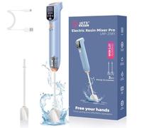 LET'S Resin Mélangeur de résine Pro amélioré, mélangeur époxy à 3 vitesses avec mode AI et grand écran HD, mélangeur en résine rechargeable pour résine époxy, moulage de résine, moules, fabrication de