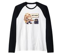 Lets Rock Gnome Graphic For Rocker Band Bass Guitar Player Manche Raglan