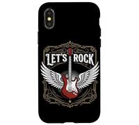 Let's Rock Guitare électrique Rock and Roll Coque pour iPhone X/XS