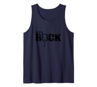 Let's Rock Guitare Musique Style Genre Rock Band Débardeur