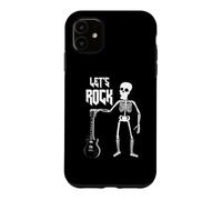 Let's Rock N Roll Guitare Squelette Rétro Vintage Rock N Roll 80s Coque pour iPhone 11