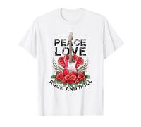 Lets Rock & Roll Vintage Guitares électriques Rock Concert T-Shirt