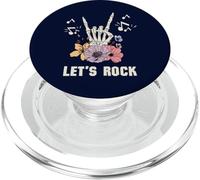 Let's Rock Squelette Hand Music Lover Halloween Roker PopSockets PopGrip pour MagSafe