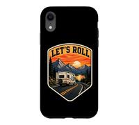 Let's Roll Camping RV Camper Propriétaire de Caravane Nature Montagnes Coque pour iPhone XR