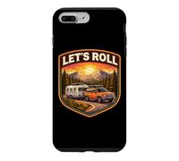 Let's Roll Caravane Camping Remorque Montagne Camper Nature Coque pour iPhone 7 Plus/8 Plus
