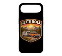Let's Roll Caravane Camping Remorque Montagne Camper Nature Coque pour iPhone Air