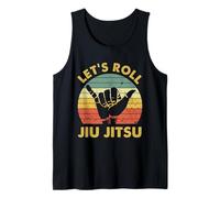 Let's Roll Jiu Jitsu Vintage Sunset Funny Martial Arts BJJ Débardeur