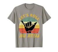 Let's Roll Jiu Jitsu Vintage Sunset Funny Martial Arts BJJ T-Shirt