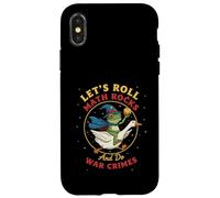 Let's Roll Math Rocks and Do War Crimes Frog Meme Goose Meme Coque pour iPhone X/XS