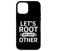Let's Root for Each Other Joli Cadeau Graphique végétarien Coque pour iPhone 12 Mini