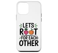 Let's Root for Each Other Joli Cadeau Graphique végétarien Coque pour iPhone 12 Mini