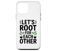 Let's Root for Each Other Joli Cadeau Graphique végétarien Coque pour iPhone 12 Mini