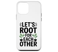 Let's Root for Each Other Joli Cadeau Graphique végétarien Coque pour iPhone 12 Mini
