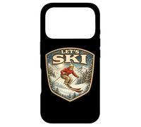 Lets Ski Vintage Skieur Rétro Amateur de Ski Amateur Hiver Coque pour iPhone 17 Pro