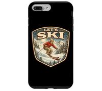 Lets Ski Vintage Skieur Rétro Amateur de Ski Amateur Hiver Coque pour iPhone 7 Plus/8 Plus