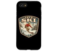 Lets Ski Vintage Skieur Rétro Amateur de Ski Amateur Hiver Coque pour iPhone SE (2020) / 7/8