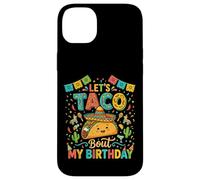 Let's Taco Bout My Birthday Funny Taco Party Fiesta Design Coque pour iPhone 14 Plus