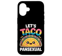 Let's Taco Pansexual Pride Cute Taco Coque pour iPhone 16