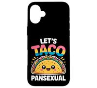 Let's Taco Pansexual Pride Cute Taco Coque pour iPhone 16 Plus