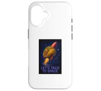 Let's Taco to Space Motif fusée Coque pour iPhone 16