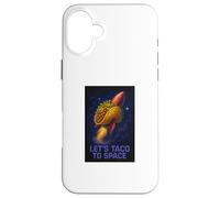 Let's Taco to Space Motif fusée Coque pour iPhone 16 Plus