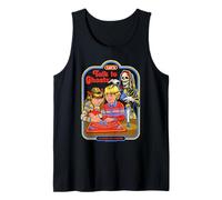Let's Talk to Ghosts Demon Retro Vintage Funny Adult Humor Débardeur