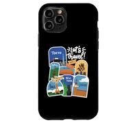 Let's Travel City Tags New York Paris World Traveler Coque pour iPhone 11 Pro