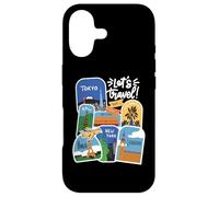 Let's Travel City Tags New York Paris World Traveler Coque pour iPhone 17