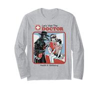 Let's Visit The Doctor Plague Retro Funny Adult Humor Manche Longue