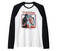 Let's Visit The Doctor Plague Retro Funny Adult Humor Manche Raglan