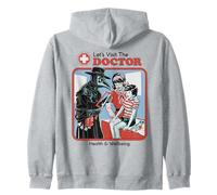Let's Visit The Doctor Plague Retro Funny Adult Humor Sweat à Capuche