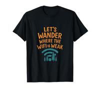 Let's Wander Where The WiFi is Weak Camping Graphic T-Shirt
