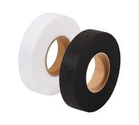 Letsinstyle 2 rouleau de Ruban D'Ourlet Thermocollant Ruban Adhésif Double Face en Tissu Sans Couture 1 pouce X 140 mètres Bande de Réparation Stitch Witchery pour Rideaux Pantalons et Vêtements