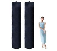 Letsinstyle 2 sac de Rangement Géant en Tissu Oxford Noir de 24 x 130 pouces pour Tapis Pochette de Rangement pour Tapis Poussière Grand Sac de Rangement pour Tapis avec Cordon de Serrage