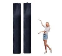 Let'Sinstyle 2 sac de Rangement pour Tapis de 27 x 142cm de Large Sac de Déménagement pour Tapis Roulés en Tissu Oxford 210D Pochettes de Rangement Noires à Cordon pour Tapis D'Intérieur et