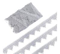 Letsinstyle 5 yard 1.57 pouces Argent Gimp Tresse Frange Dentelle Garniture Garnitures de Franges Décorées Ruban Tressé Métallique pour Bricolage Couture Mariage Artisanat Bijoux